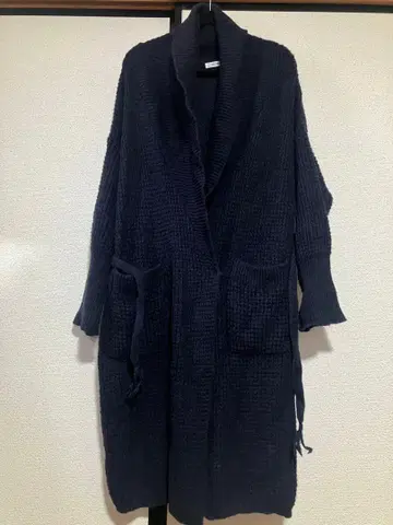 niko and 니트 롱 가디건 다크 네이비