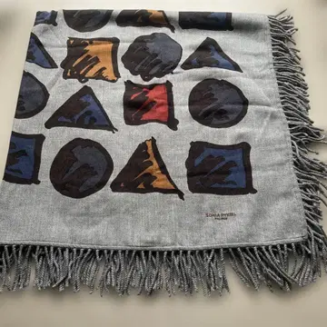 SONIA RYKIEL 소니아 리키엘 숄 무릎 담요 대형 울 그레이