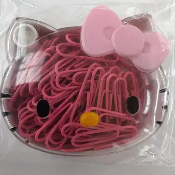 [ 초레어 ] 한국 다이소 헬로키티 페이퍼 클립 케이스 포함 산리오