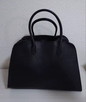 블랙 블랙 가죽 토트백