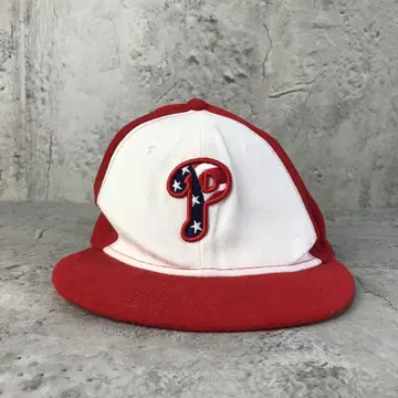 cb70 구제 의류 캡 빨간색 화이트 90s Y2K