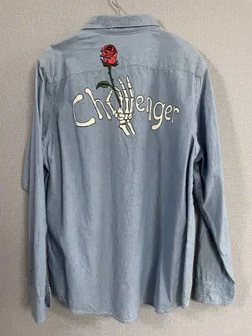 Challenger 스컬 로즈 셔츠