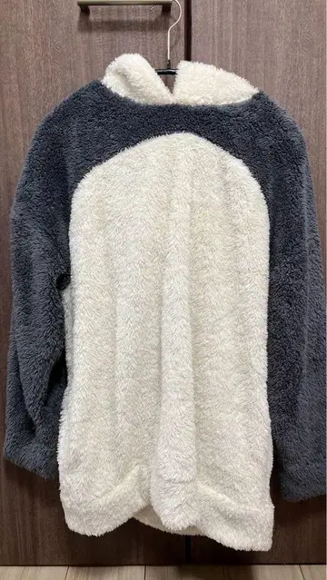 GU 후드 부착 룸웨어 L 화이트/그레이