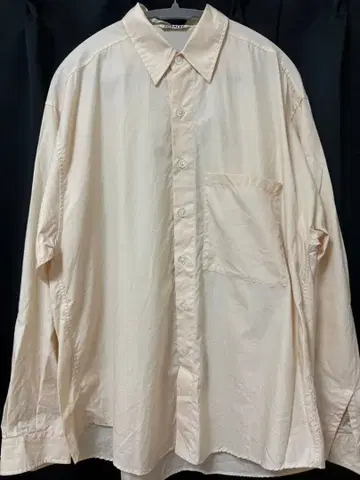 WASHED FINK TWILL BIG SHIRTS LIGHT PINK