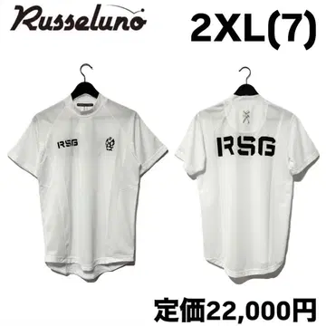 러셀노 RSG 로고 하이넥 숏 슬리브 모크넥 화이트 7