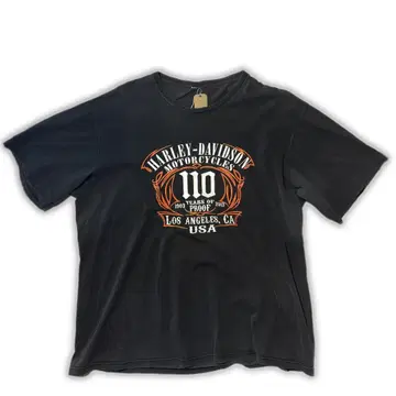 Harley Davidson 할리데이비슨 110주년 T셔츠 블랙