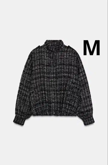 ZARA 자라 메탈릭 실 봄버 자켓 새상품, 미사용