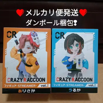 GIGO 한정판 피규어 CRAZY RACCOON 아리사카 & 우루카 세트