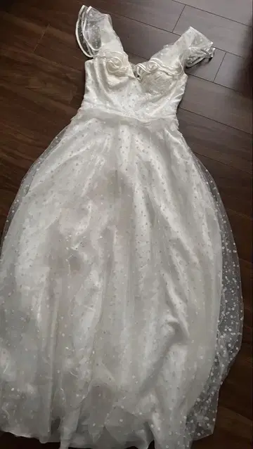 Settian V넥 A라인 롱 드레스