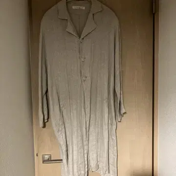 주말 가격 인하 피그 린넨 웍스 베이지 헤링본 린넨 겉옷