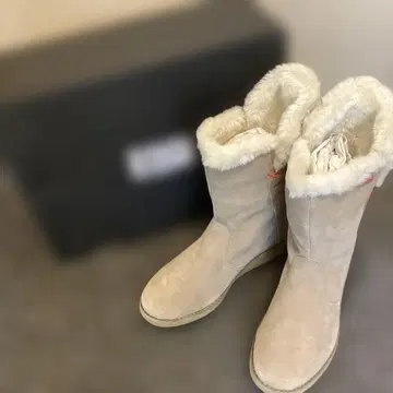 [ 새상품 ] 오니츠카타이거 어그 부츠 TH5K5L 베이지 24cm