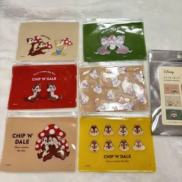 칩과 데일 캔두 랜덤 슬라이더 파우치 전 6종류 칩데