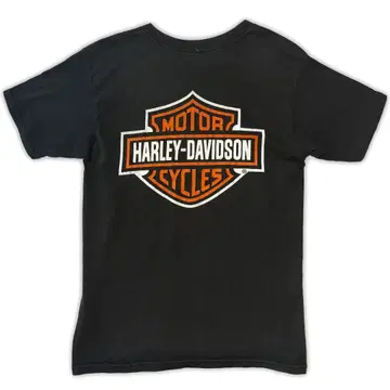 할리 데이비슨 크롬 비자 쉴드 로고 티셔츠