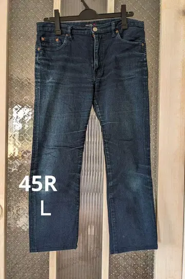 45R *다크 블루 스키니 데님 스트레이트 L