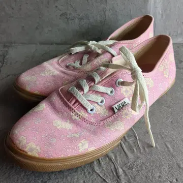 [ VANS ] 반스 ( 24 ) 핑크 꽃무늬 여성용 스니커즈