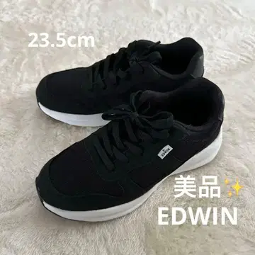 새상품급 EDWIN 블랙스니커즈 23.5cm