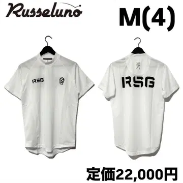 러셀노 RSG 로고 하이넥 숏 슬리브 모크넥 화이트 4