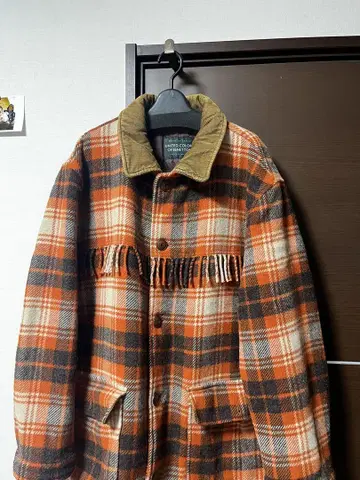 80s BENETTON 베네통 체크 멜톤 울 자켓