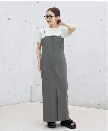그레이 롱 원피스