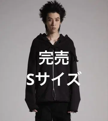 인기 [ GRANCY ] 니트 레이어드 디자인 지퍼 후디 후드티 S