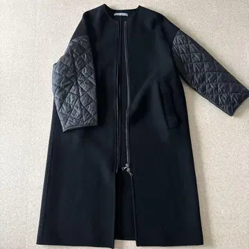 theory luxe 블랙 롱 코트 038