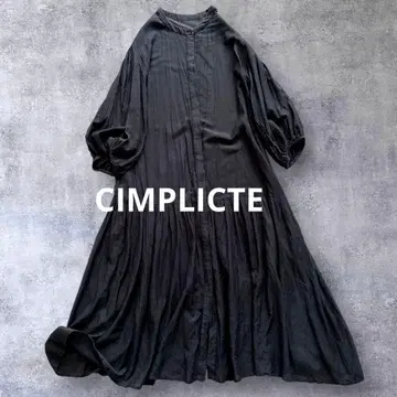 심플리시떼 코튼 하늘하늘 비익 머메이드 롱 원피스 헨리넥