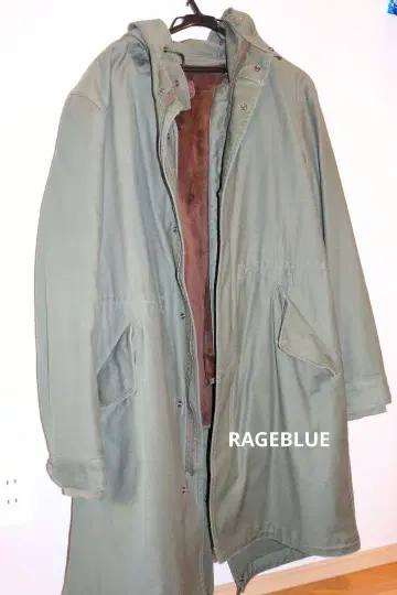 [새상품급] RAGEBLUE 남성용 모즈 코트 올리브 그린
