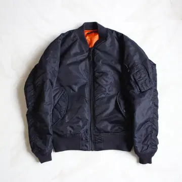 AVIREX MA-1 XL 사이즈 리버서블 네이비 오렌지