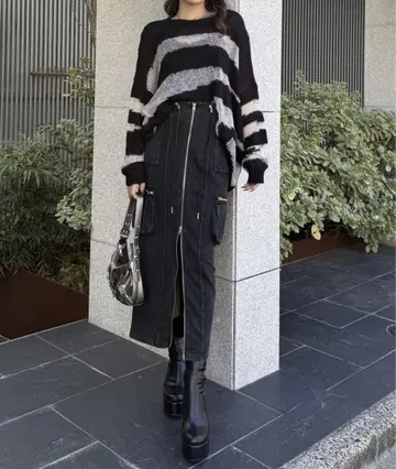 SPIRALGIRL 타이트 스커트 롱 기장