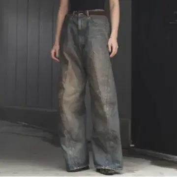 3D Twisted Wide DenimMUD FADED INDIGO