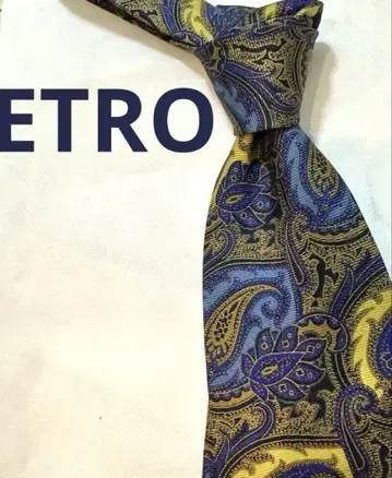 ETRO 에트로 실크 페이즐리 무늬 넥타이