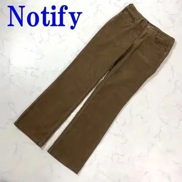 Notify 노티파이 코튼 코듀로이 팬츠 브라운 27 C8613