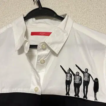 가면라이더 스켈레톤 프린트 셔츠