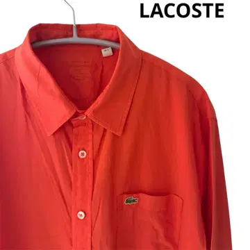라코스테 긴팔 셔츠 L 사이즈 LACOSTE 오렌지