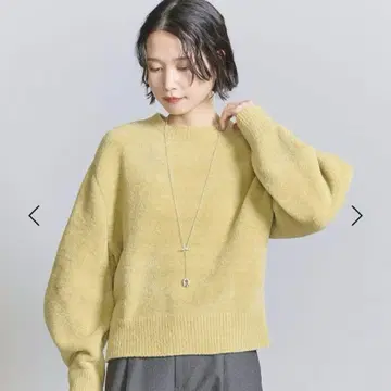 새상품급 몰 니트 볼륨 슬리브 풀오버