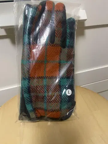 Harris Tweed 조지아 체크 장갑 L 사이즈