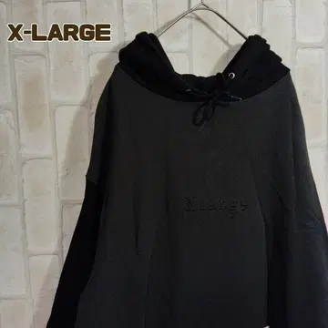 엑스라지 후드티 풀오버 블랙 핑크