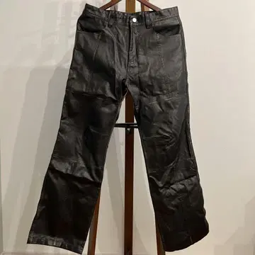 ZARA 워시 피니시 인조 가죽 팬츠