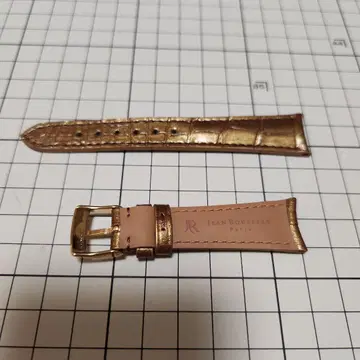 (미사용 새상품) 장르 소 시계 벨트 골드 악어 가죽 18mm