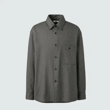 택 포함 새상품 트윌 워크 오버사이즈 셔츠 올리브