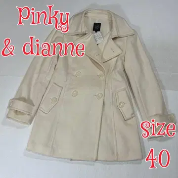 미사용 Pinky&dianne 울 코트 화이트 40