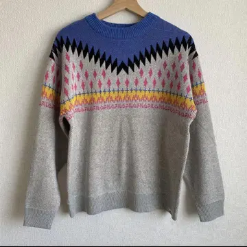 가격 인하 FILA 택 포함 새상품 A그룹 착용 노르딕 무늬 스웨터