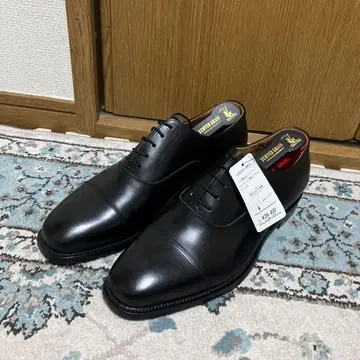 미사용 스코치 그레인 레더 슈즈 26cm