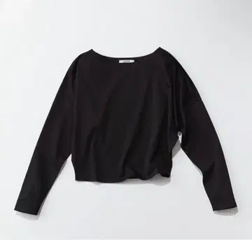 SALONE 사토 카나코 숙녀의 롱T 블랙 긴팔