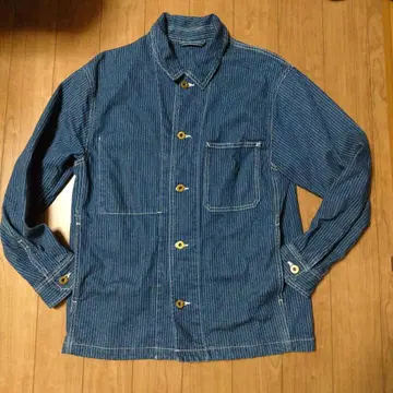 UNIQLO 유니클로 워배시 데님 워크 자켓 도넛 버튼 변경