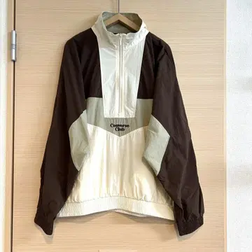 CONVERSE/하프 지퍼/블루종/자수/레트로풍/저지