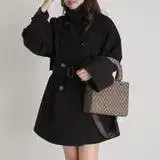 미들 기장 멀티 컬러 트렌치코트 블랙