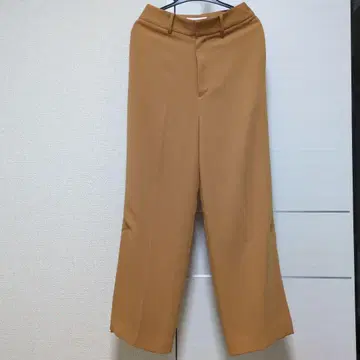 뷰티 앤 유스 유나이티드 애로우즈 머스타드 와이드 팬츠