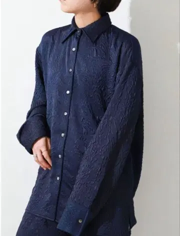 [ 정가 17600엔 ] CITYSHOP SATIN JACQUARD 셔츠