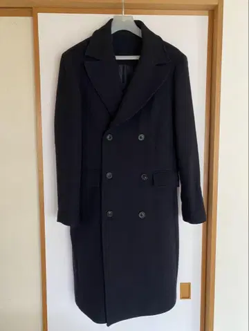 ZARA 프리미엄 테일러드 핏 체스터 코트 네이비